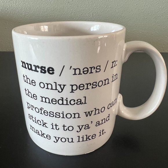 Nurse Novelty Comical Coffee Mug by Russ Berrie & Co - Get Well - Picture 2 of 7